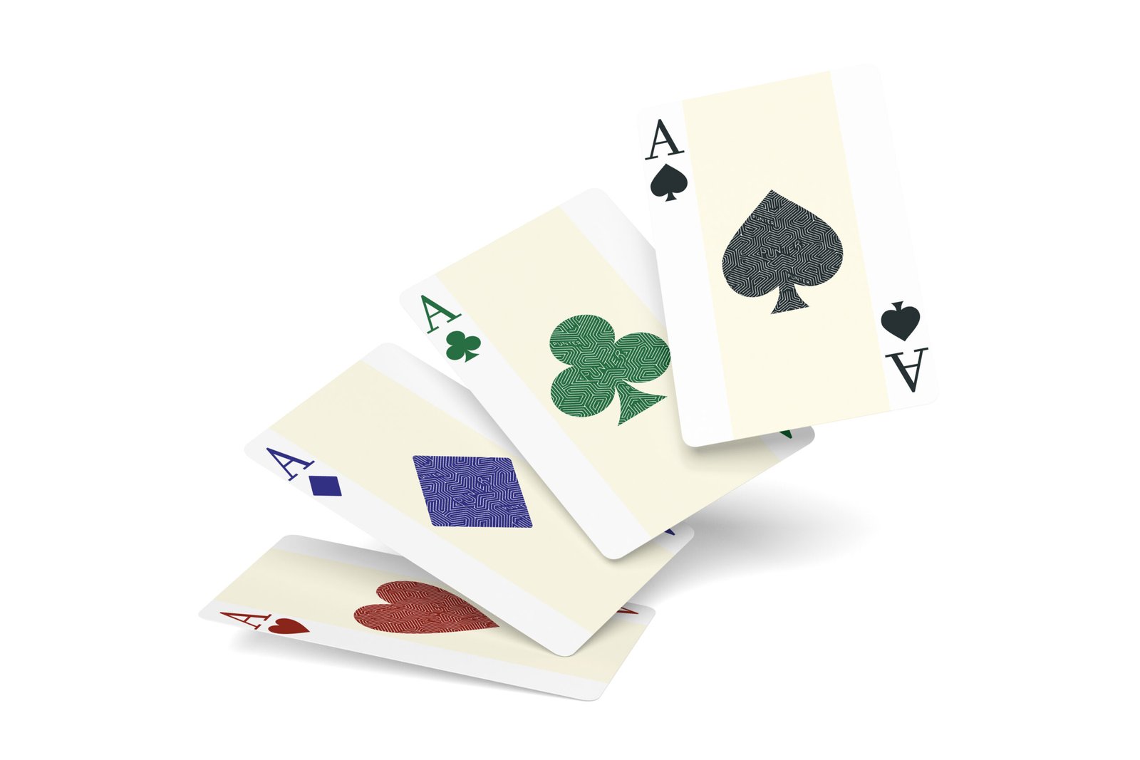 Punter suit explainer card showing all four true suit colors